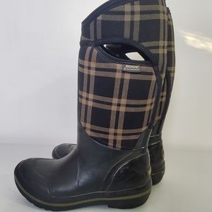 Bogs Neo Tech Tall Plaid Waterproof Boots
